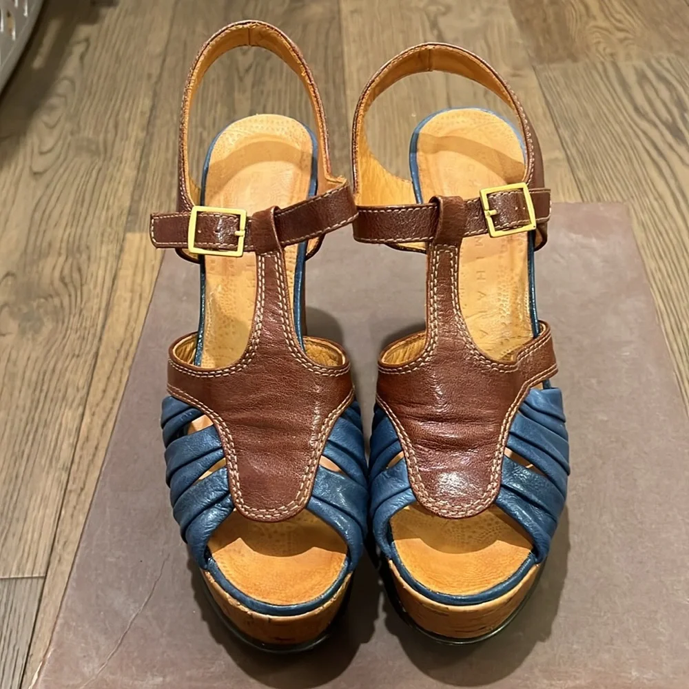 Anthropologie CHIE MIHARA platform sandals great condition 39 - Picture 2 of 7